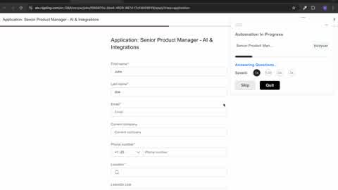 LazyApply product demo